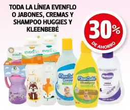 Farmacias Guadalajara Toda la línea evenflo o jabones, cremas y shampoo huggies y kleenbebé oferta