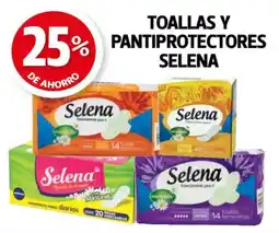 Farmacias Guadalajara Selena toallas y pantiprotectores oferta