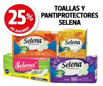 Farmacias Guadalajara Selena toallas y pantiprotectores oferta