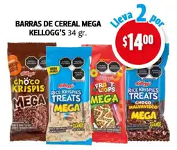 Farmacias Guadalajara Kellogg's barras de cereal oferta