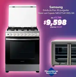 Sam's Club Samsung estufa de piso 30 pulgadas oferta