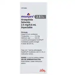 Farmacias YZA Mounjaro Teriparatida 2.5 Mg/0.6 Ml Sol oferta