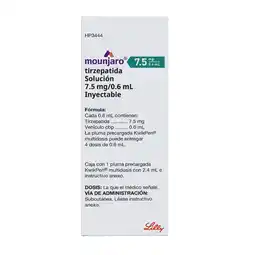 Farmacias YZA Mounjaro Teriparatida 7.5 Mg/0.6 Ml Sol oferta