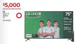 Costco Lg smart tv 75" oferta