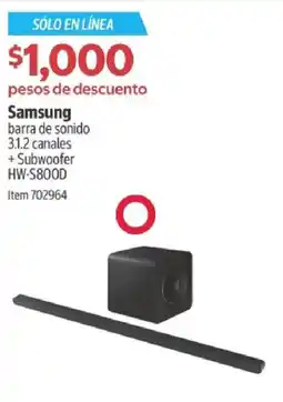 Costco Samsung barra de sonido 3.1.2 canales oferta