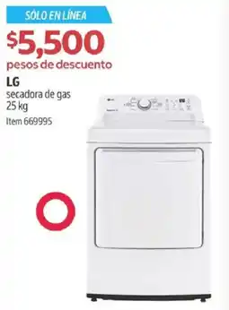 Costco Lg secadora de gas oferta