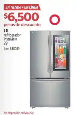 Costco Lg refrigerador instaview 29' oferta