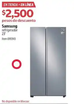 Costco Samsung refrigerador 23' oferta