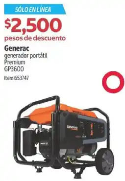 Costco Generac generador portátil premium oferta