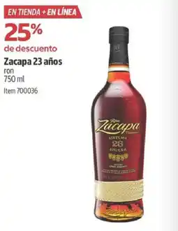 Costco Zacapa 23 años ron oferta