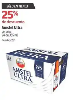 Costco Amstel ultra cerveza oferta