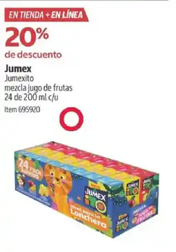 Costco Jumex jumexito mezcla jugo de frutas oferta