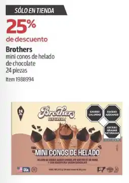 Costco Brothers mini conos de helado de chocolate oferta