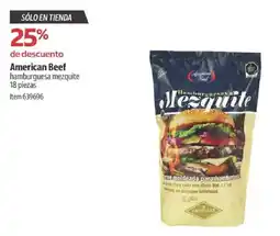 Costco American beef hamburguesa mezquite oferta