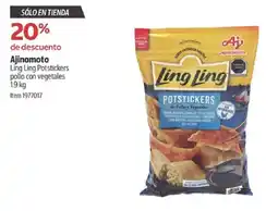 Costco Ajinomoto ling ling potstickers pollo con vegetales oferta