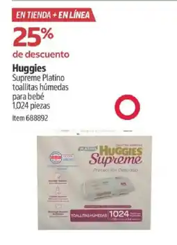 Costco Huggies supreme platino toallitas húmedas para bebé oferta