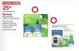 Costco One touch tiras select plus oferta
