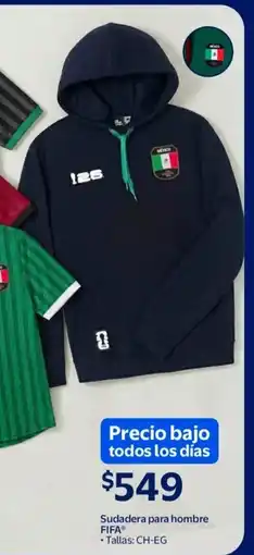 Walmart Fifa sudadera para hombre oferta
