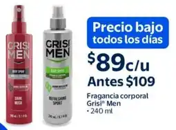 Walmart Grisi men fragancia corporal oferta