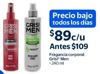 Grisi men fragancia corporal