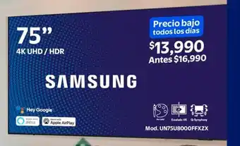 Samsung smart tv 75"