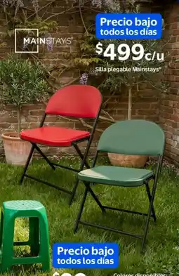 Walmart Mainstays silla plegable oferta