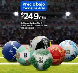 Walmart Balón de fútbol no. 5 fifa iconic, cultura o sen varios países oferta