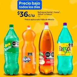 Walmart Sprite , fanta , sidral o fresca refrescos oferta