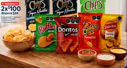 Walmart Rufles , sabritas , cheetos o doritos botanas oferta