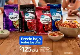 Walmart Great value cacahuates oferta