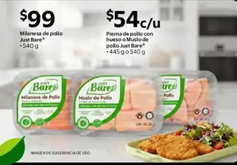 Walmart Express Just bare milanesa de pollo oferta