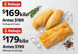 Walmart Express Pechuga sin hueso oferta