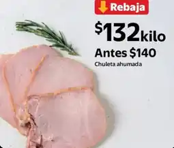 Walmart Express Chuleta ahumada oferta