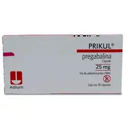 Farmacias Bazar PRIKUL 25MG 28 CAPSULAS oferta