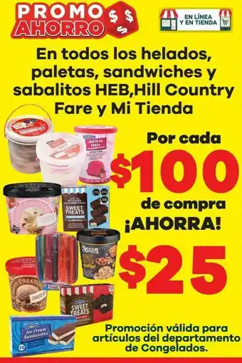 HEB Helados heb oferta