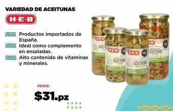 Variedad de aceitunas heb