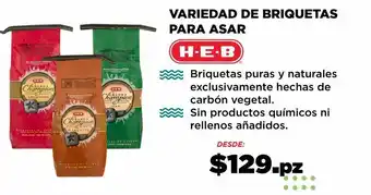 HEB Briquetas de carbón heb oferta