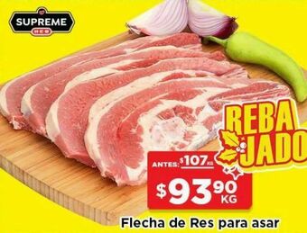 HEB Heb supreme flecha c/h de res congelada 1 kg oferta