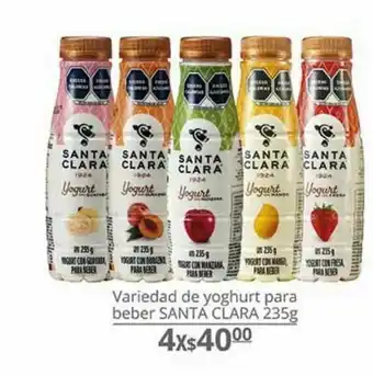 La Comer Yogurt para beber santa clara 235g x4 oferta