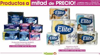 La Comer Toallas femeninas oferta