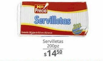 La Comer Servilletas 200pz oferta