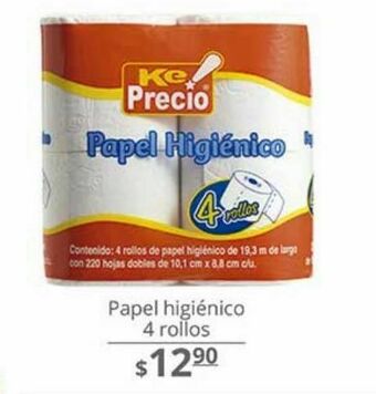 Papel higiénico 4 rollos