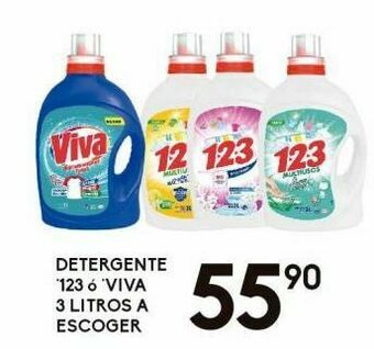 Alsuper Detergente 123 o viva 3l oferta