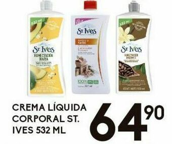 Alsuper Crema liquida corporal st ives 532ml oferta
