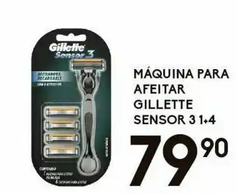 Máquina para afeitar gillette sensor 3 1-4