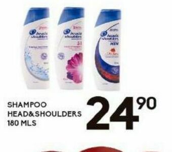 Alsuper Shampoo head & shoulders 180ml oferta