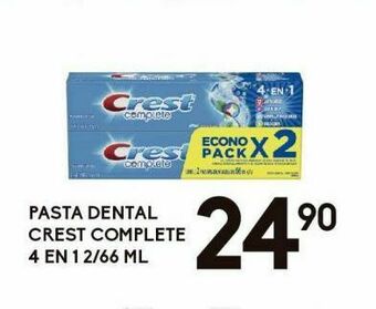 Alsuper Crema dental crest complete 4 en 1 2x66ml oferta