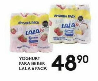 Alsuper Yogurt para beber lala 6pack oferta