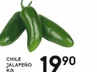 Alsuper Chile jalapeño kilo oferta