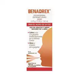 Farmacias Benavides 0.25 g Difenhidramina/0.30 g Dextrometorfano/100 ml Jarabe oferta